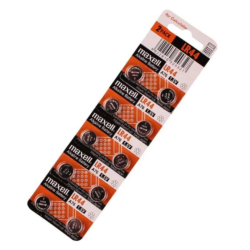 
Maxell LR44 1130 Lr41 Alkaline button battery 0 mercury battery ag13 alkaline button cell lr44 battery 