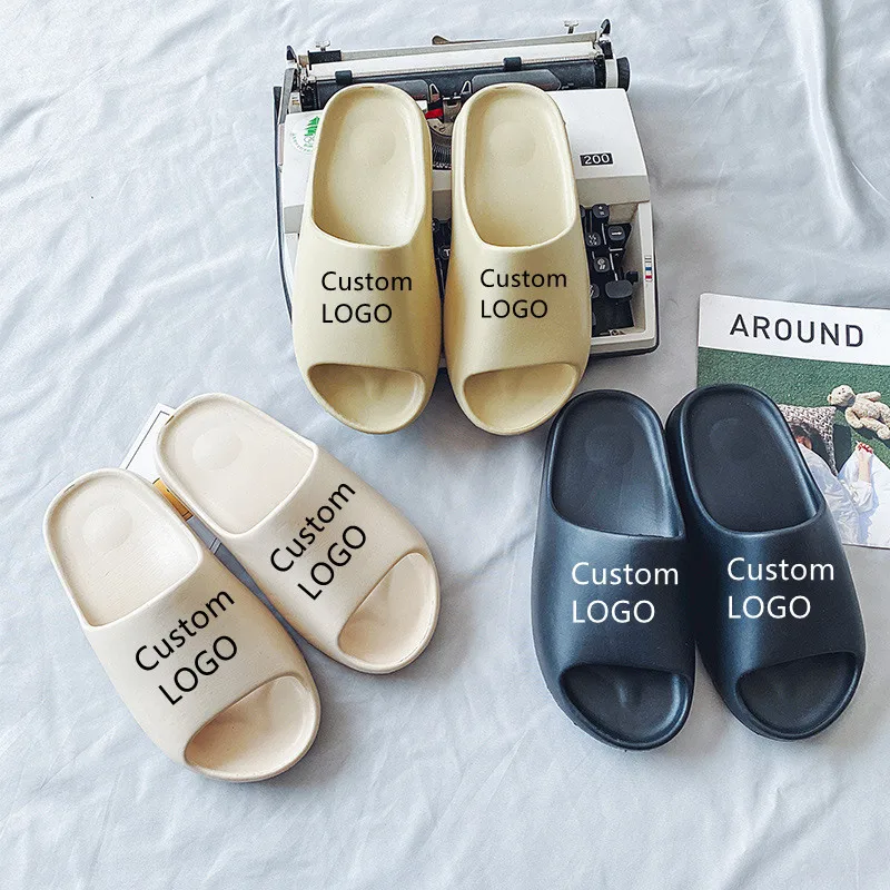 

custom High Quality Wholesale Custom Sandals With Logo Summer Men Slide yeeze Yezzy slippers Yeezy Slides made in China