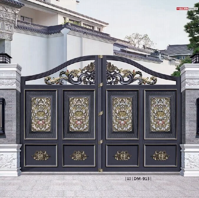 Luxury Decorate Aluminum Main Gate And Front Gate Designs - Buy Gates ...