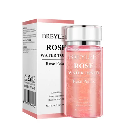 

Hot sale free shipping BREYLEE organic rose water toner skin care moisturizer 100ml, As photo