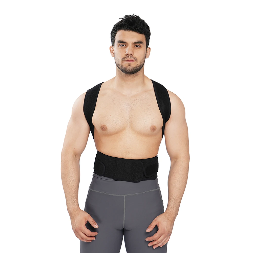 

High quality back corrector poster corrector back posture for man women, Black
