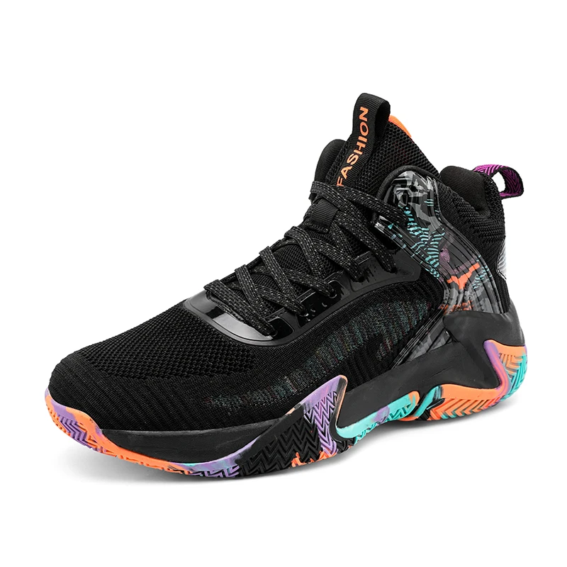 

Basketball Shoes for Teenagers Anti Slippery Hard-wearing Fashion Men Sports Shoes, White,blue,black