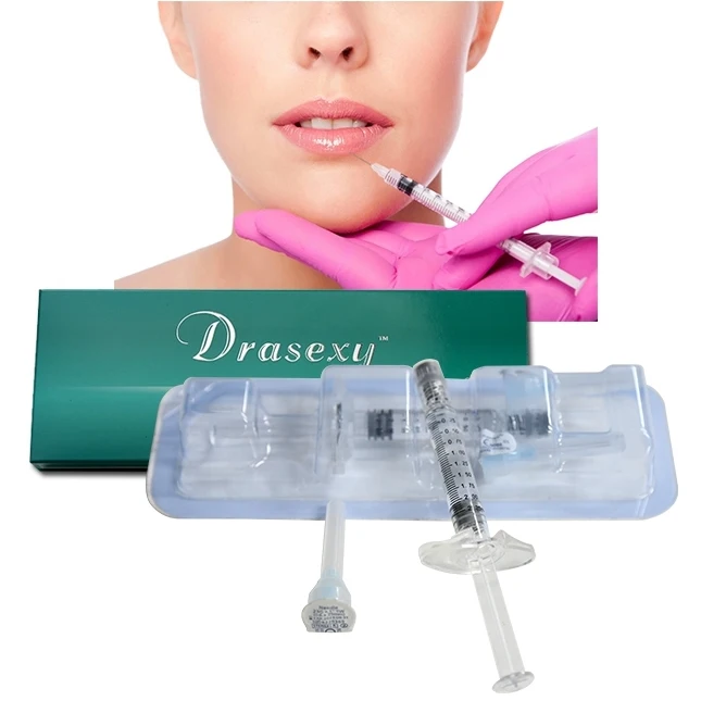 

2ML CE approved High quality dermal filler lip injection filler hyaluronic acid cross-linked hyaluronic acid / Dermal filler, Transparent