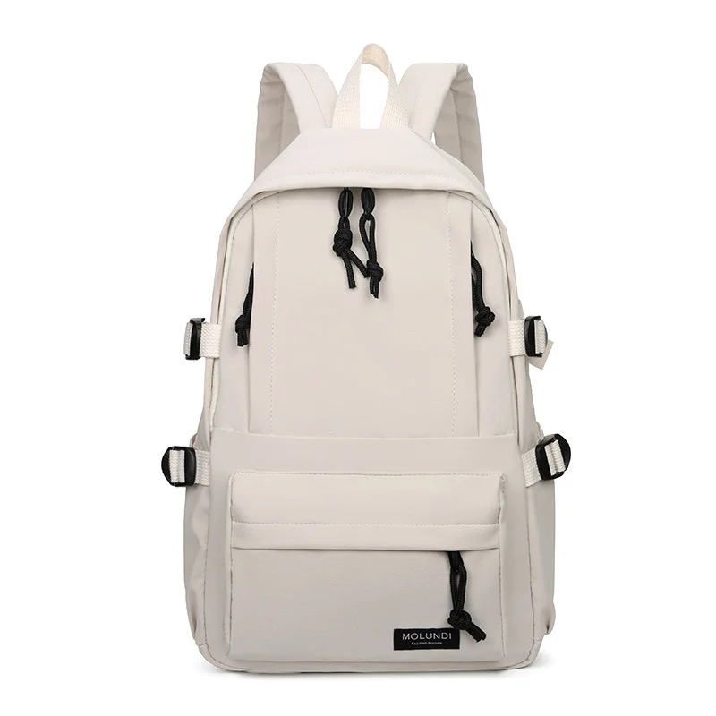 

2022 Casual Daypack Women Men Backpack Solid Nylon School Bag For Teenage Girls Boys 14"15" Laptop Bagpack