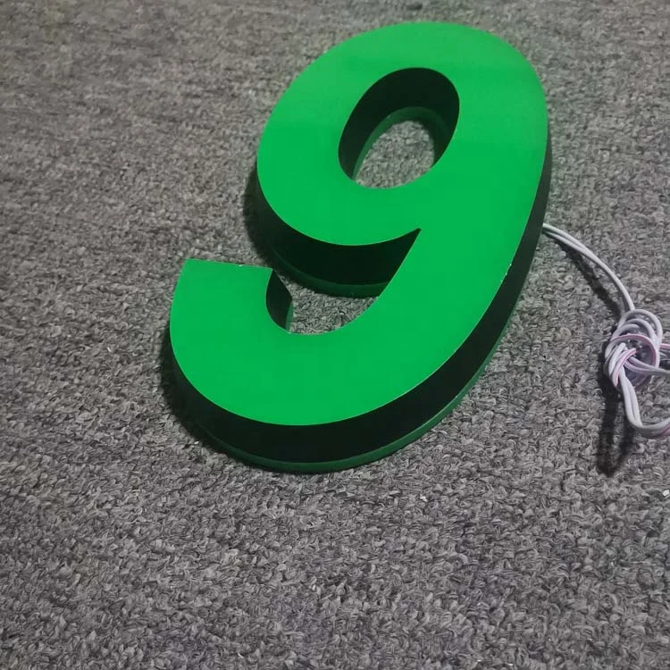 丙烯酸材料重量轻led迷你照亮信件定制彩色led微型字母标志