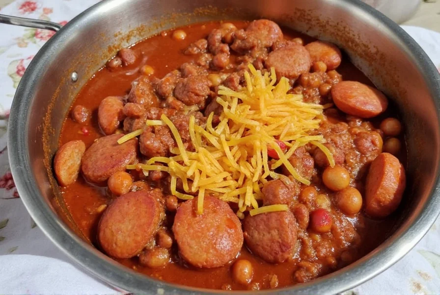 Close-up of Italian sausage links