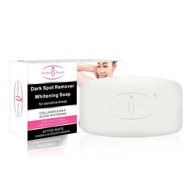 

Aichun Beauty Skin Care Dark Spot Remover Whitening Soap For Sensitive Areas 3 Days Deep Cleansing Soaps For Armpit Knee Body, White