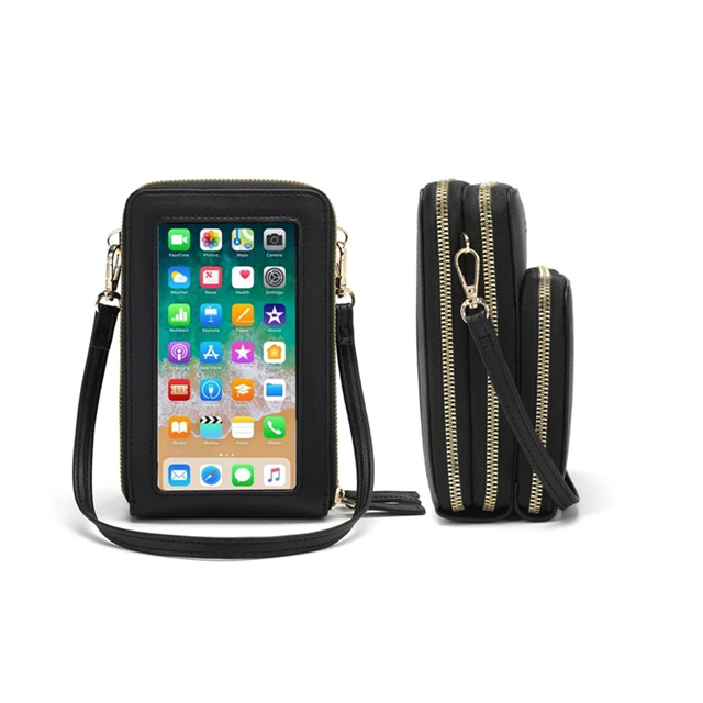 

Fashion handbag Crossbody Cellphone Purse Women Touch Screen Bag RFID Blocking Purse PU leather Shoulder bag