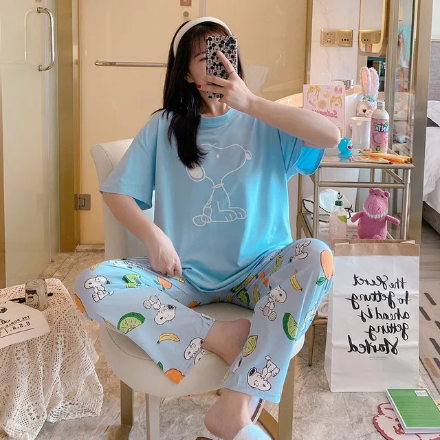 

Summer Pajamas Women Blouse Supplier Pyjamas Cheap Pijamas Mujer Mayoreo Daster Piyama Murah Korean Sleepwear Comfy Loungewear