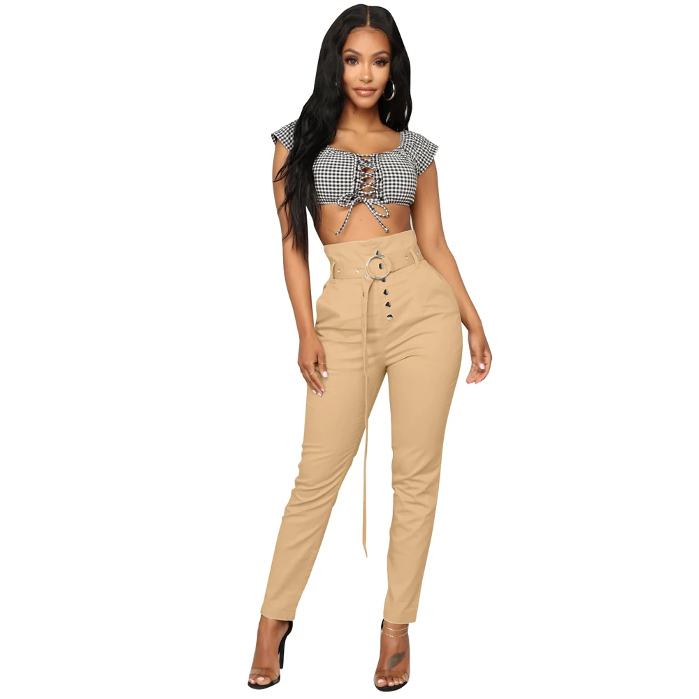 

Woman winter bottoms cargo women streetwear pants(A belt)