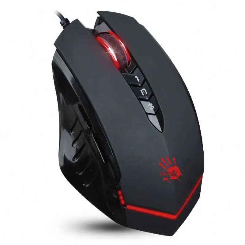 

Optical engine over 300 Kms A4tech Bloody V8M 4000dpi wired gaming mouse, Black