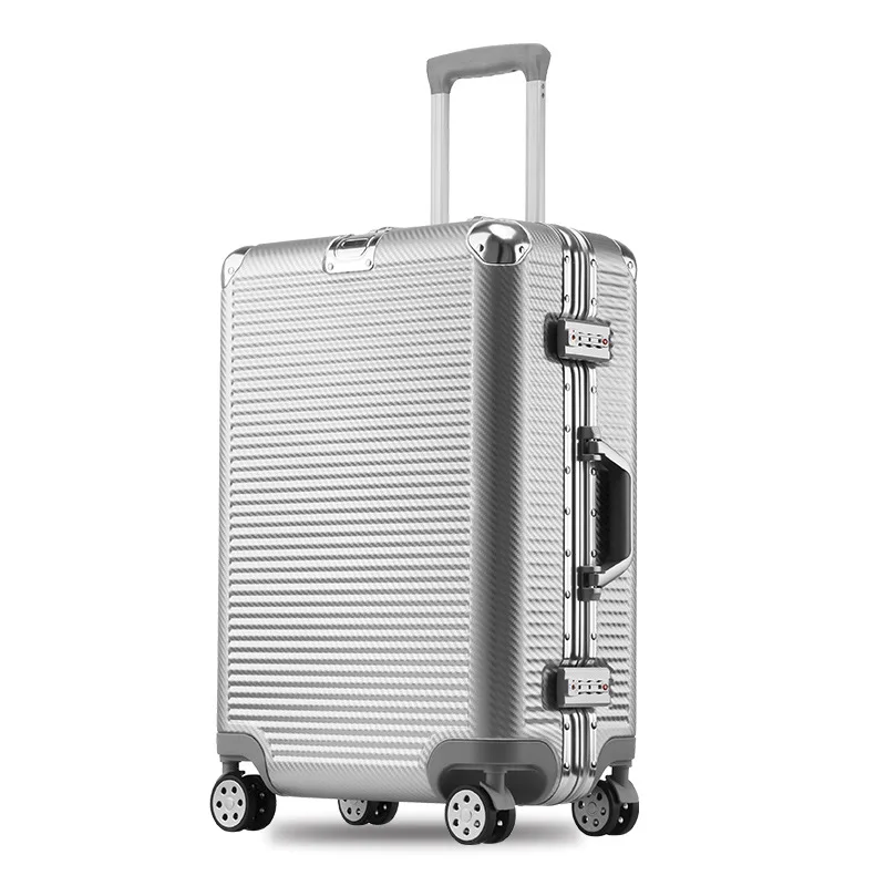 

New woven pattern 20 inch universal wheel trolley case 24 luggage suitcases for men and women