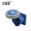 CEE IP67 waterproof 2P+E 16A 32A Industrial Electrical 110v 240v panel mount plugs and sockets