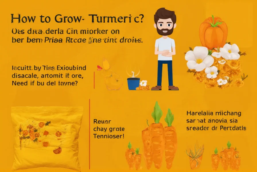 Harvested turmeric rhizomes with soil still attached