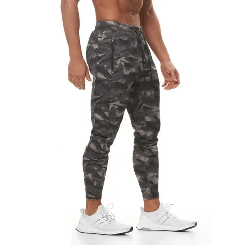 

Men Fitness jogger sweatpants Man GYM Tracksuit pants mens sports running pants knitted jogging Trousers