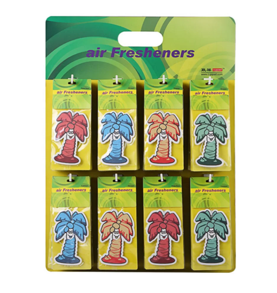 

Vehicle Standard Scented Paper car air freshener hanging, Red.yellow.blue. green