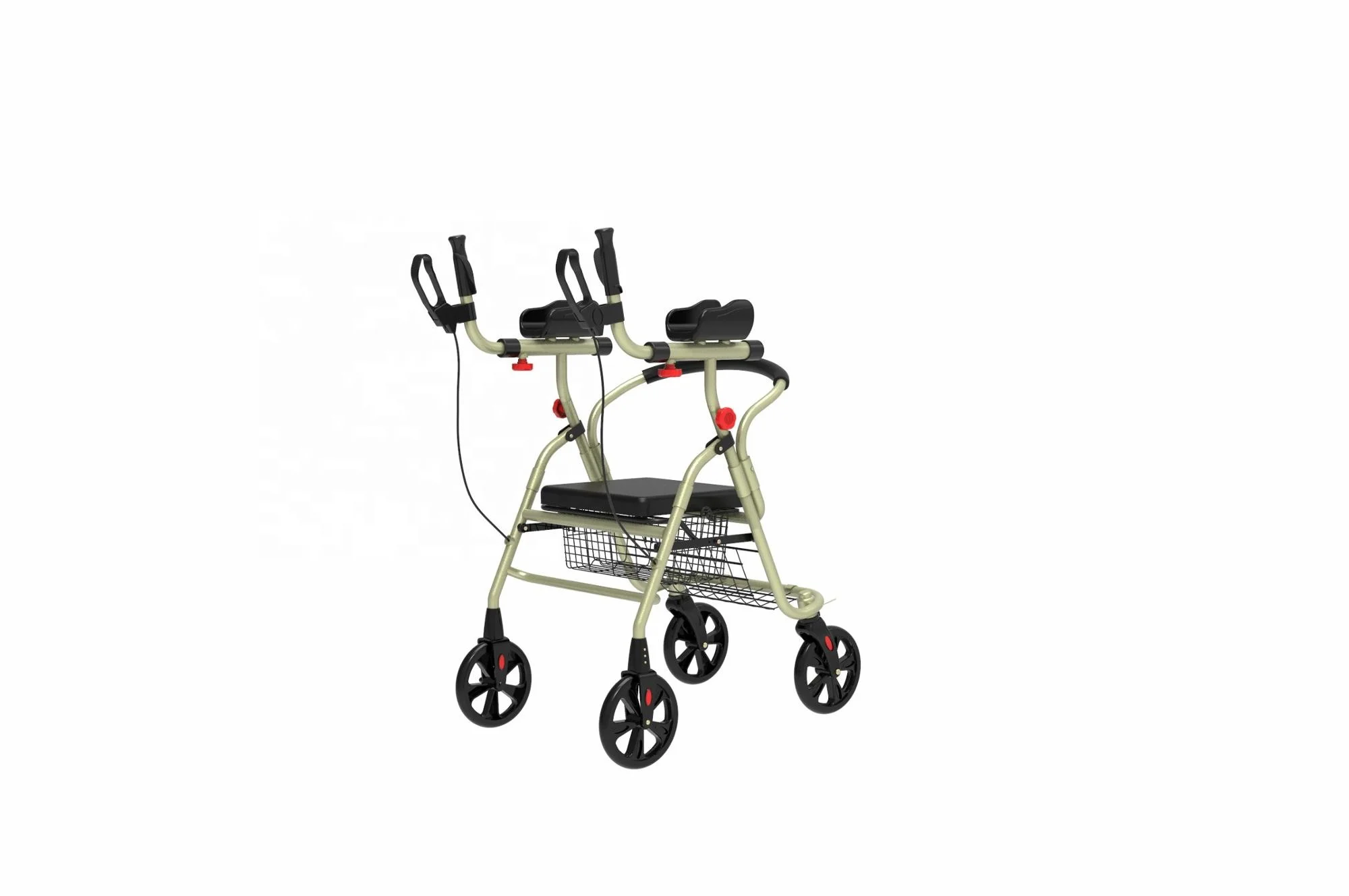Bq2002b Aluminum Frame Assisted Walking Wheelchair Adult Disability