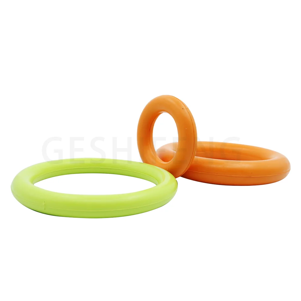 

Drop Shipping Wholesale Chewing Toy Rubber Dog Treat Toy For Dogs Natural Rubber Ball Pet Rubber Chew Toy, Orange(other colors can be customized)
