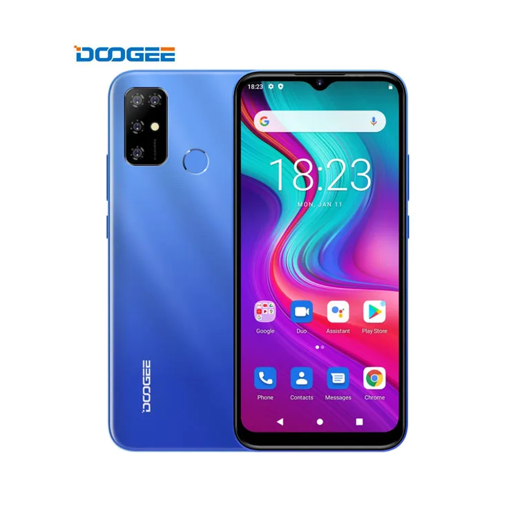 

Blue DOOGEE X96 Pro 4GB+64GB 5400mAh Battery 6.52 inch Water-drop Screen Android 11.0 Hot Selling Cellphone