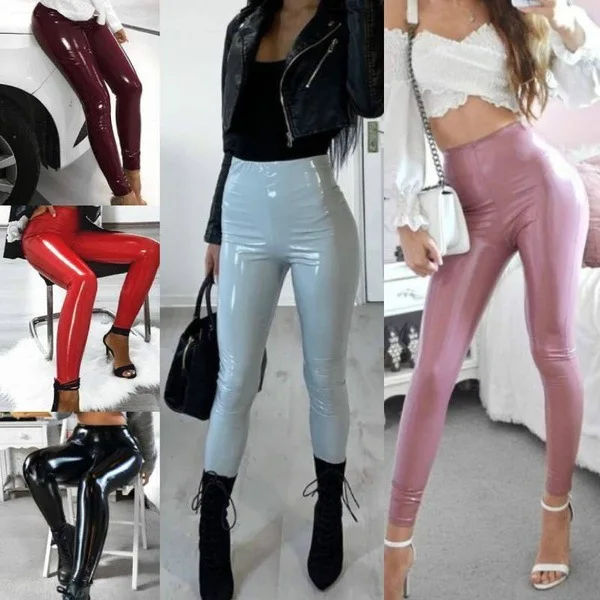 

Pants Trousers Outfit High Waisted Leather Pants Petite Pu Leather Wholesale Womens for Women Pencil Pants High Waist Skinny