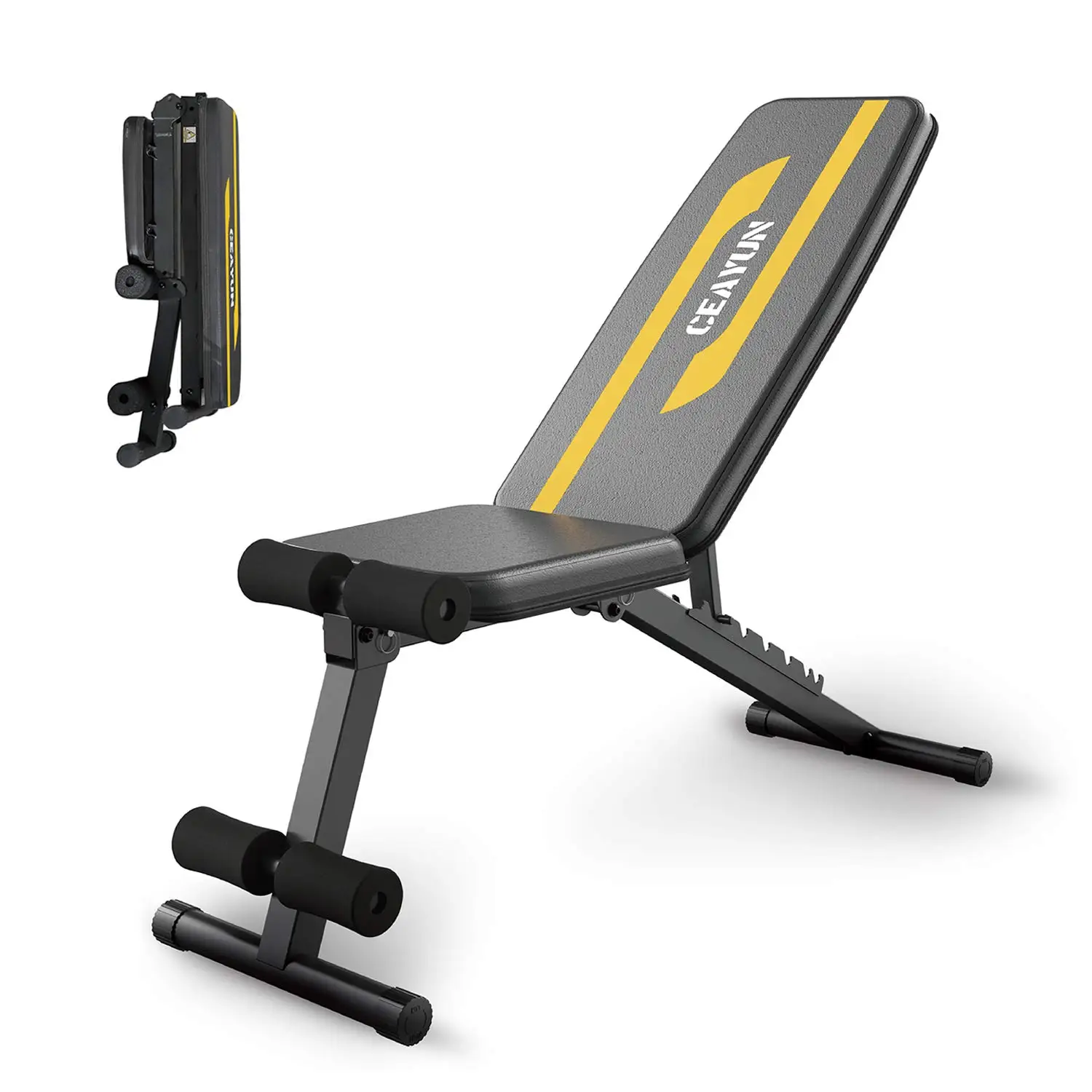 

Factory direct sale weight bench training bench foldable workout bench, Black