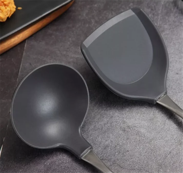 
high quality silicone kitchenware and cookware silicone spatula set utensil set set of 2 