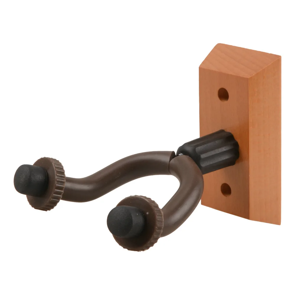 

Wholesale Factory Price Wooden Base Guitar Wall Mount Guitar Hanger Hooks, Brown