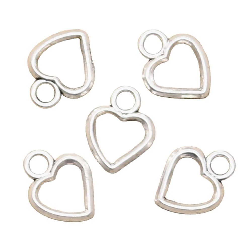 

Lovely heart 14x11MM Charms Zinc Alloy Antique Silver Bronze Color Charms Pendant For Jewelry Accessories Making