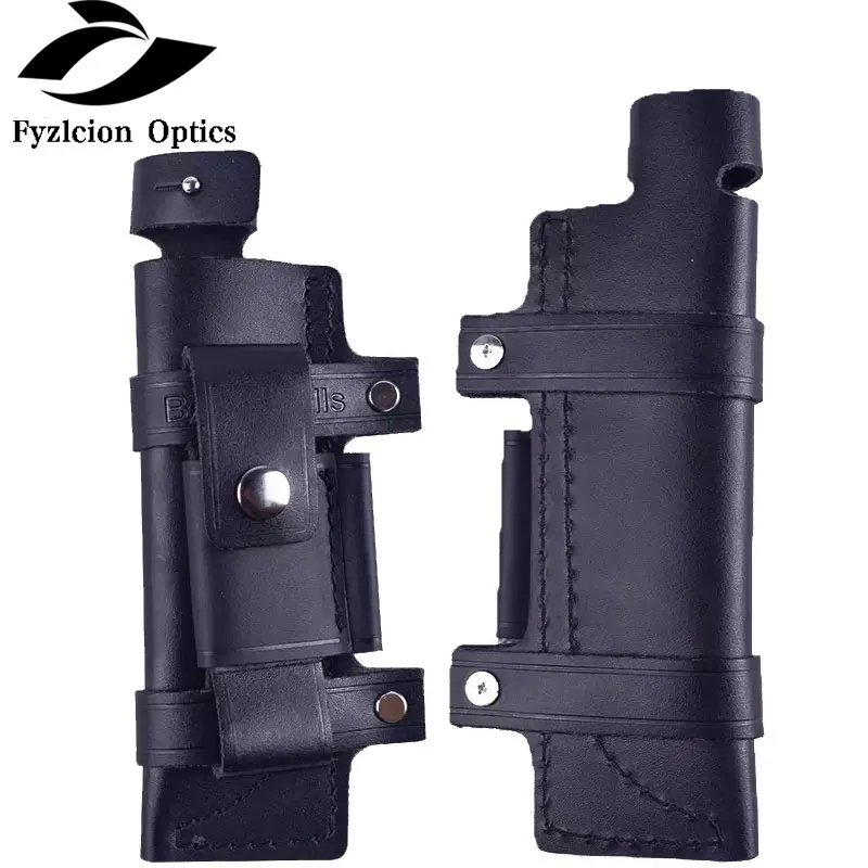 

Black Man-made Leather knife holder Belt Sheath Scabbard For 7" Fixed Hunting Knife Accessories