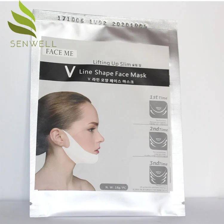 

Best selling V Shape Hydrogel Lift Slimming Face Mask, Whte