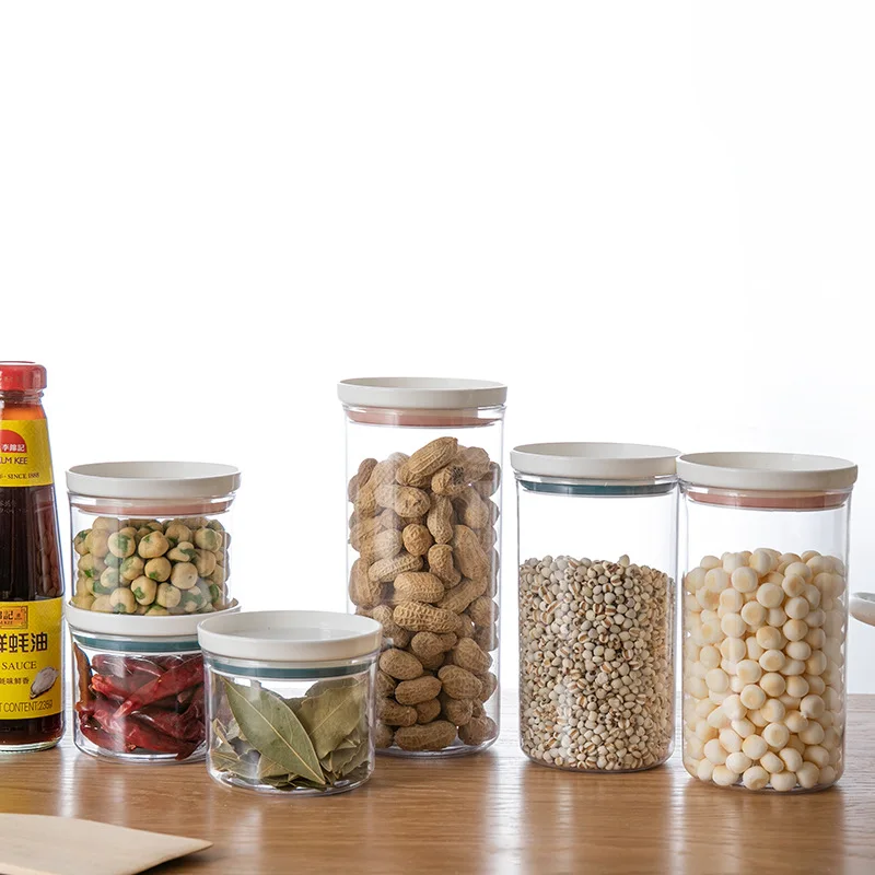 

250/350/550/700ML Snacks Cereals Dry Food Kitchen Organizer Food Storage Container