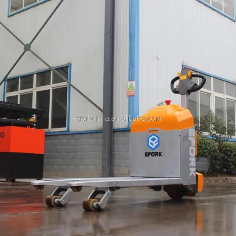 2000kg mini electric pallet truck with lithium battery