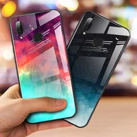 

For Xiaomi Redmi 7 5 Plus K20 S2 Note 4 4X 5 6 7 Pro Colorful Glass Cover Phone Case For Xiaomi mi 8 Lite 9 SE A1 A2 Lite Coque