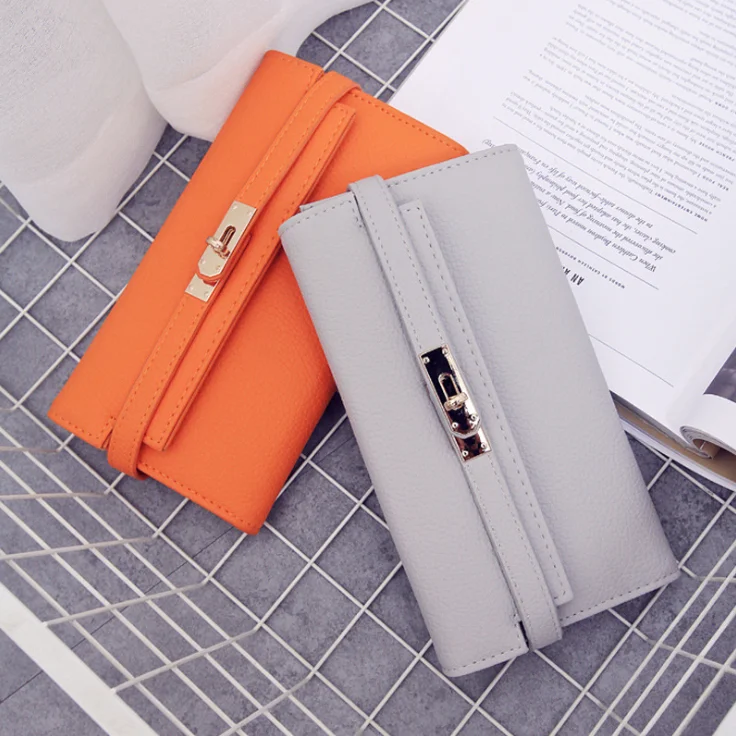 

New pu leather pattern simple fashion lock wallet horizontal square brand handbag, Multicolor