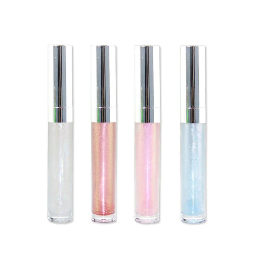 

4-color Moist Pearlescent Magic Color Lip Glaze Private Label Custom Logo Nourish Makeup Bulk Wholesale