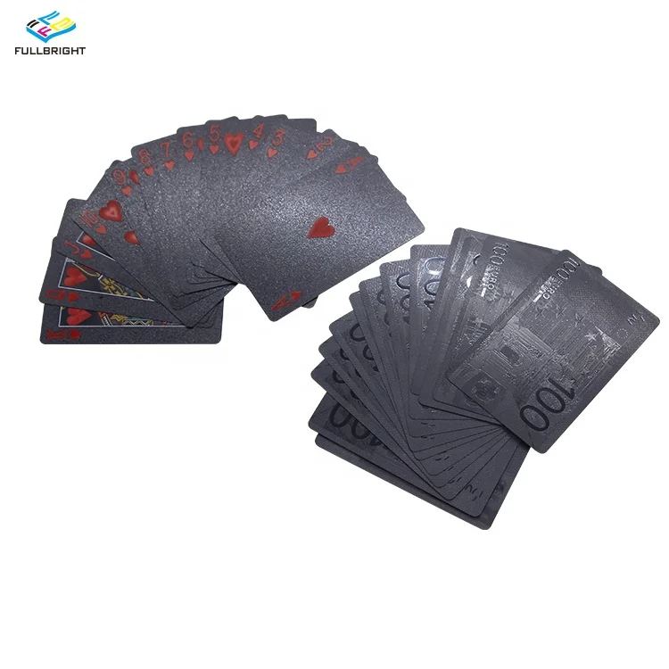 

Plastic Cards Customized Size Plastic PVC Smooth Playing Cards Game, Black, yellow or customized