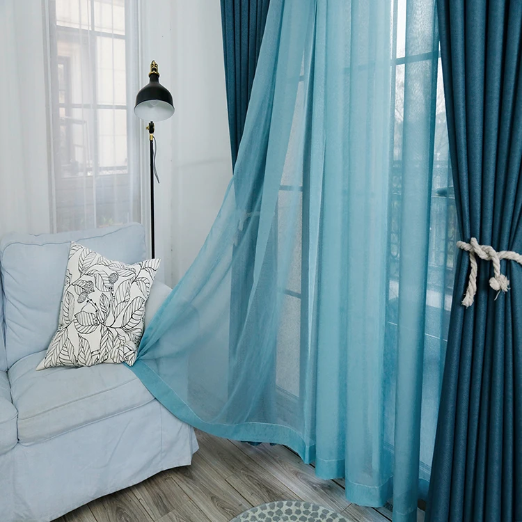 Autumn Wholesale Modern Style Cheap Sheer Fabric Curtain