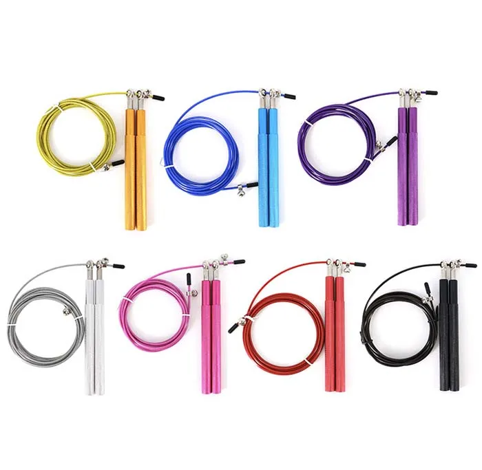 

Adjustable Crossfit Aluminium Speed Skipping Pink Jump Rope, Optional