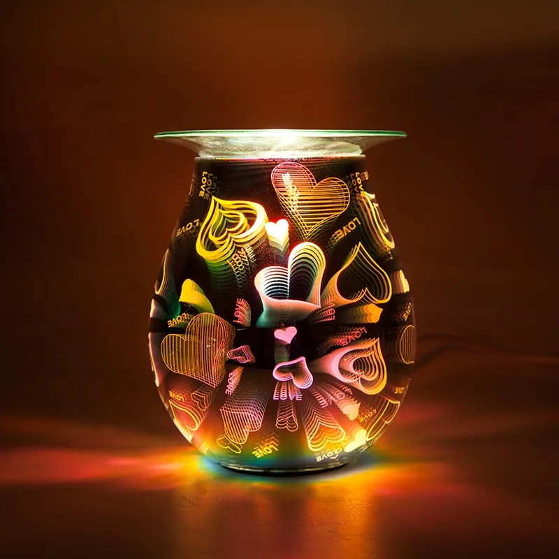 Custom Electric Scented Candle Warmer Oil Burner 3d Aroma Melt Wax