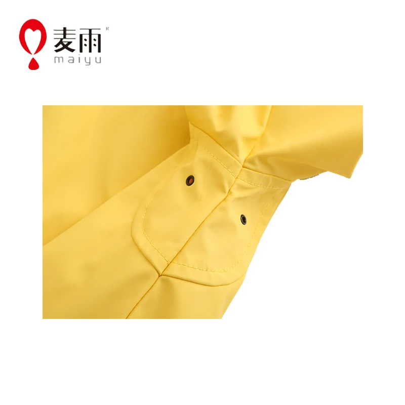 
Qualities product yellow fisherman pe raincoat for heavy rain 
