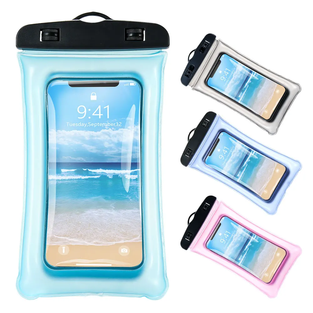 

Free Shipping 1 Sample OK Swimming Water Proof Cell Phone Case Clear Waterproof Mobile Phone Bag For 6 Inches Cellphone