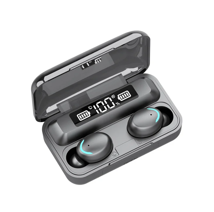 

DP 8D F9-5 TWS Wireless headset 5.0 dual ear stereo sports earplug general LED display with power bank