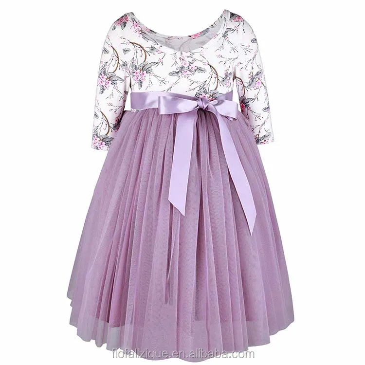 

RTS Stretch Top Easter Half Sleeve Winter Maxi Baby Floral Printed Cloth Set Party Girl Vintage Dress