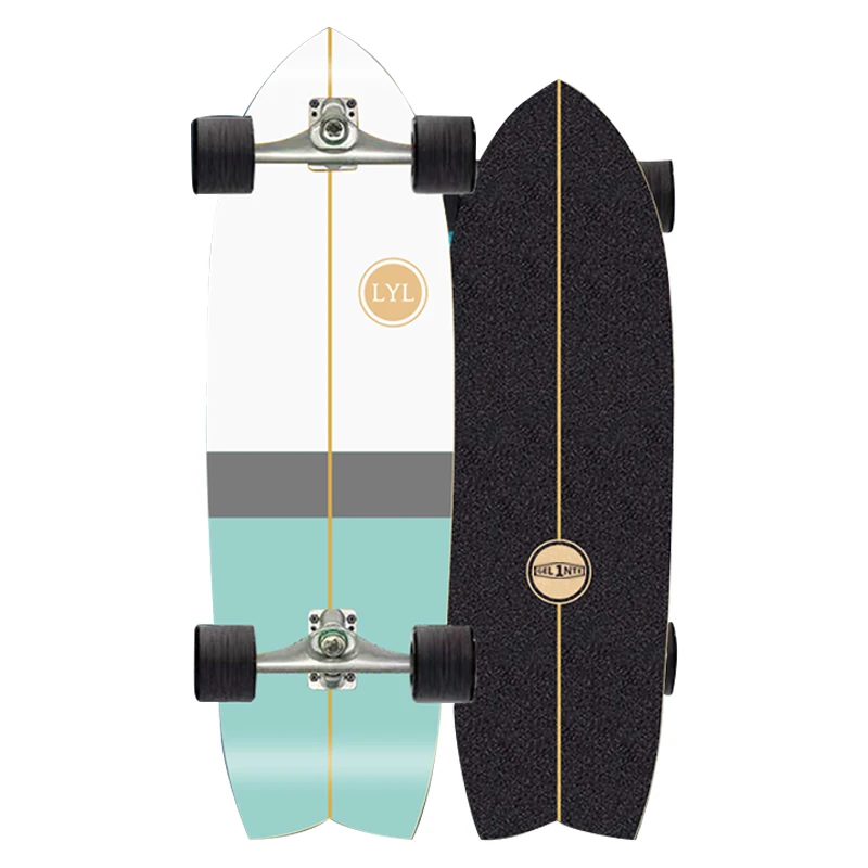 

Fashion Chinese Maple Deck 4 Wheels Surf Carving Cruiser Skateboard Aluminium Alloy Truck Surfskate