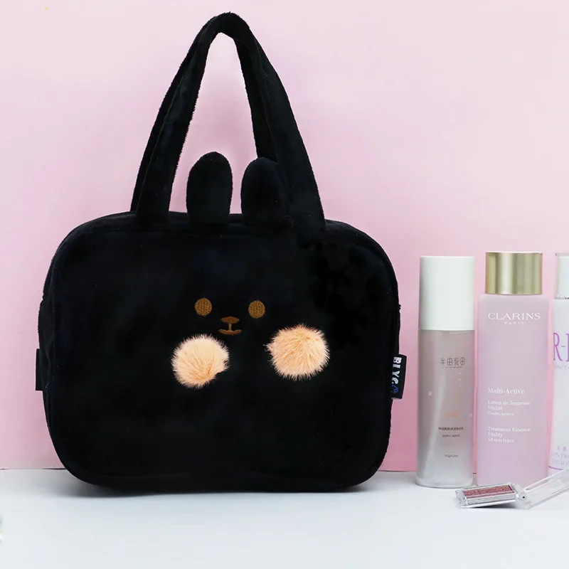 

Craft Paper Felt Organizer Cosmetic Bag, Black