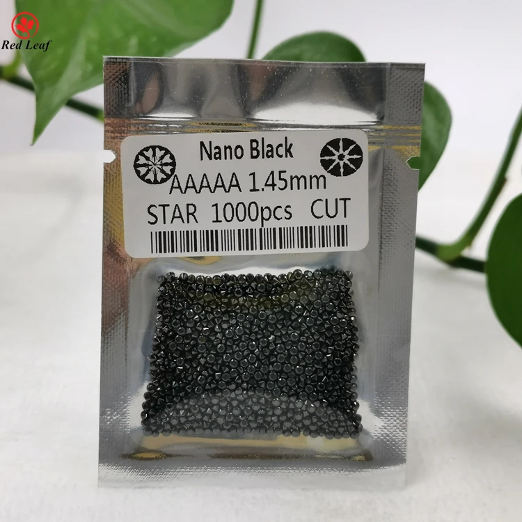 

Redleaf Gems Synthetic Black Round Loose Gemstone Machine Cut Nano Gem Stone