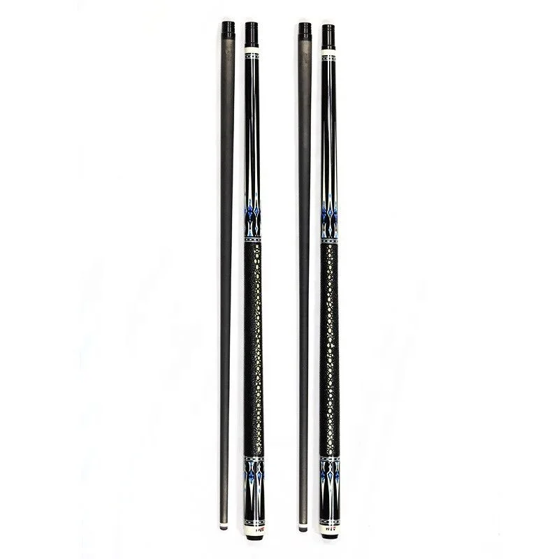 

Premium Yfen Black Design Carbon Fiber Shaft 11.5mm 12.5mm 1/2 Billiard Pool Cue With Extension