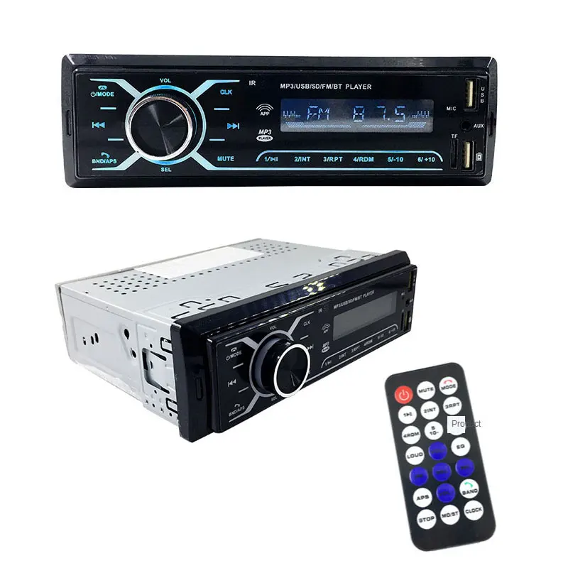 

Podofo Auto radio subwoofer Car USB DVD MP3 amplifier Stereo Player BT 12V FM Receiver SD Car Radio