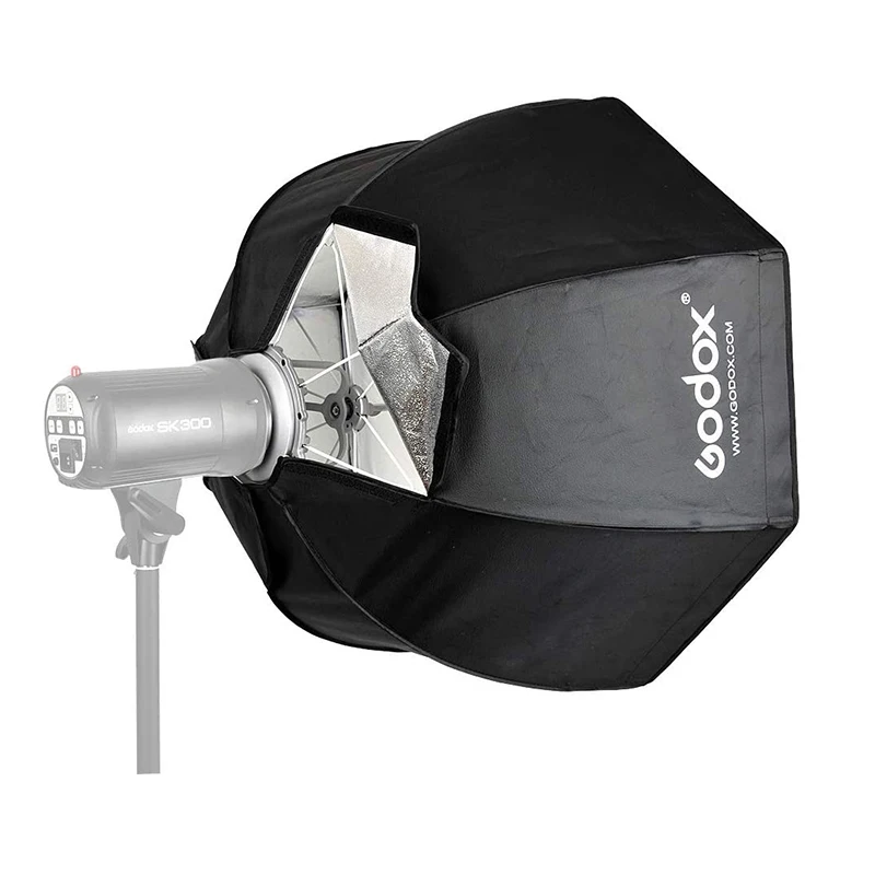 

Godox 47 inches 120cm octagon umbrella softbox with grid and bowens mount for Studio Portrait Product Photography