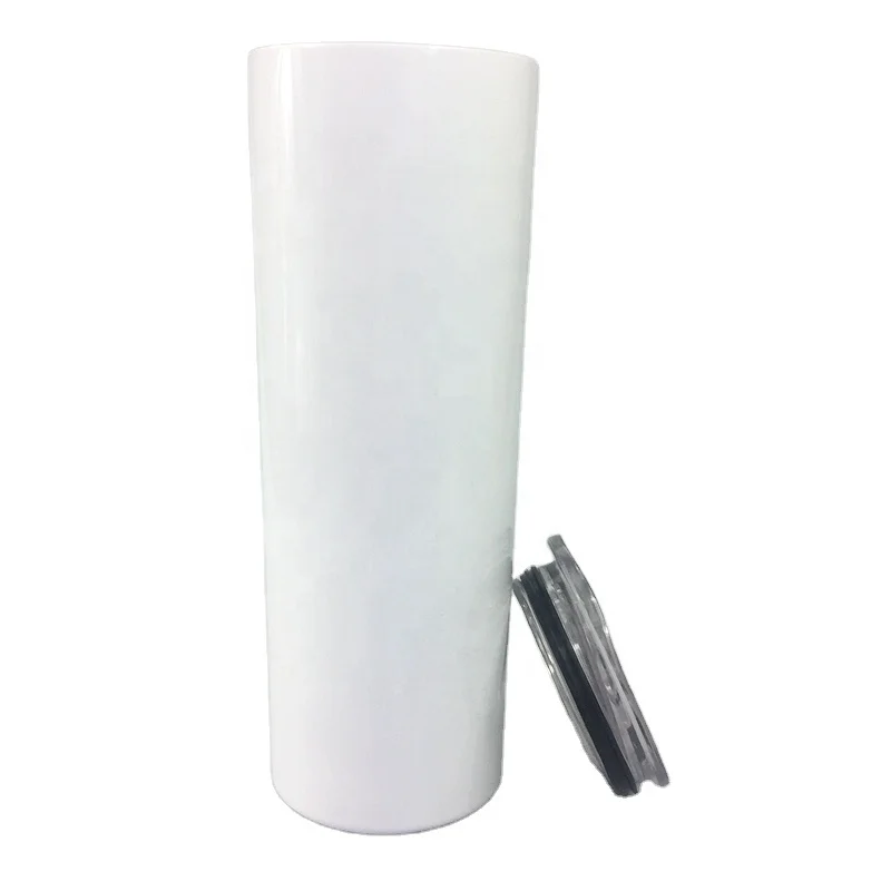 

Wholesale White Sublimation Blanks Factory Stock Custom 20 OZ taper not Straight Skinny Tumbler for sublimation, White sublimation tumbler